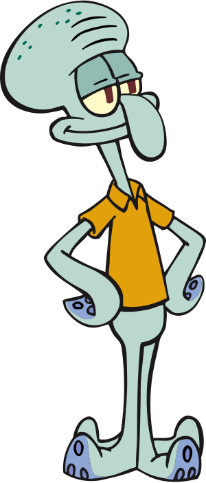 Squidward Tentacles from Spongebob SquarePants.